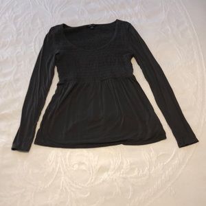 American eagle long sleeve charcoal gray top l@@k